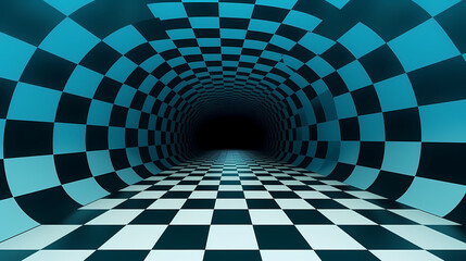 Naklejka premium Abstract optical illusion pattern seamless background