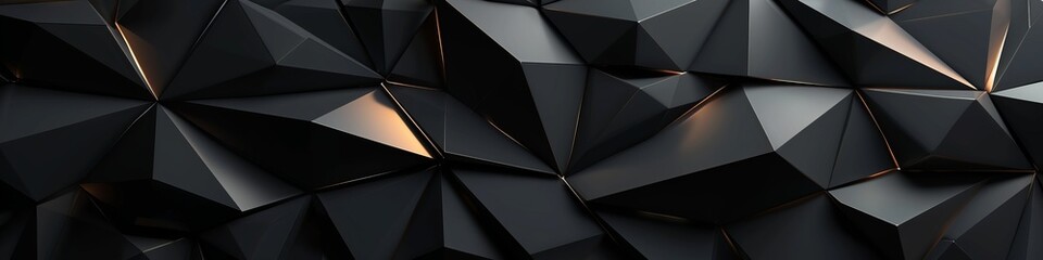 Black wall with a 3D polygonal surface, no scratches, lit by spotlights.