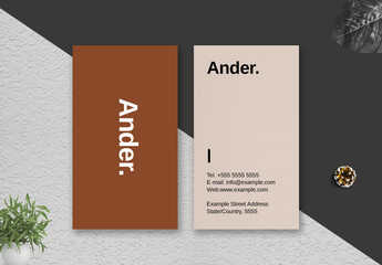 Clean Business Card Layout
