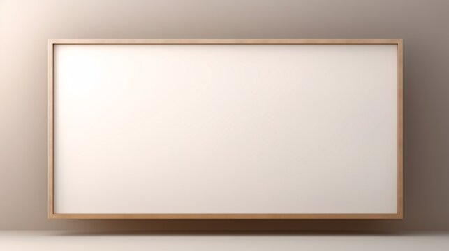 a white board with a wooden frame