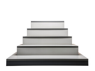a white and black stairs