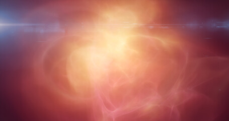 Yellow orange energy cosmic dust and wave lines futuristic magical glowing bright. Abstract background