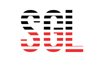SGL three initial letter iconic line negative space minimal logo design vector template. monogram, abstract, wordmark, business, typography, minimalist, brand, company, flat, modern, unique, simple