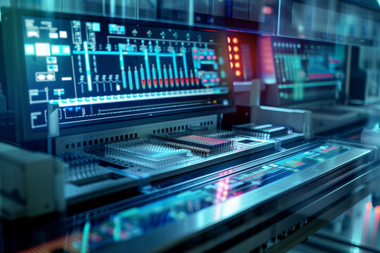 A high-tech genomic sequencing machine processing DNA samples with close-up views of the intricate machinery and digital screens displaying genetic sequences emphasizing the precision of genomic - Powered by Adobe