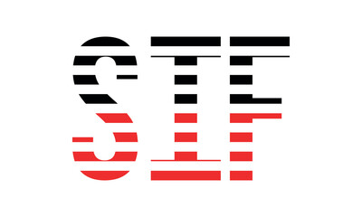 SIF three initial letter iconic line negative space minimal logo design vector template. monogram, abstract, wordmark, business, typography, minimalist, brand, company, flat, modern, unique, simple