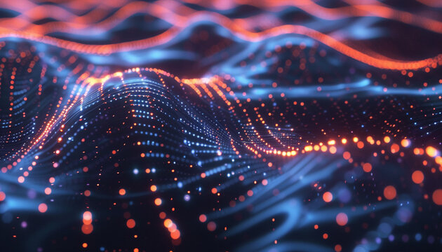 An abstract visualization of AI algorithms as digital neurons interconnecting with human DNA strands representing the fusion of technology and biology in the quest to understand complex diseases