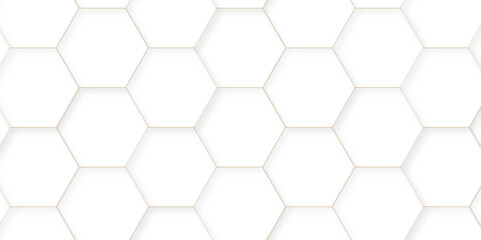Abstract background with hexagons Abstract hexagon polygonal pattern background vector. seamless bright white abstract honeycomb background.