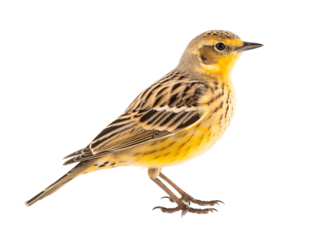 a yellow and brown bird