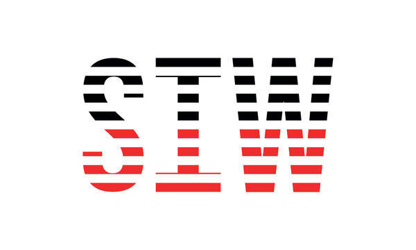 SIW three initial letter iconic line negative space minimal logo design vector template. monogram, abstract, wordmark, business, typography, minimalist, brand, company, flat, modern, unique, simple