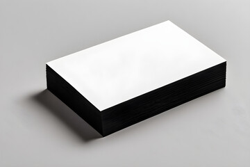 empty frounded business card mockup visiting card mockup at white textured paper background