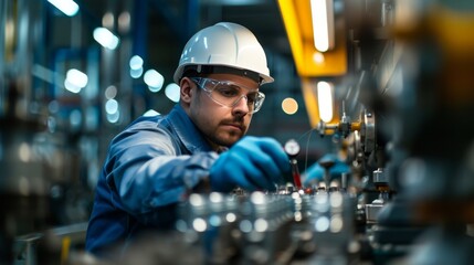 a manufacturing engineer conducting time-motion studies on assembly line workers