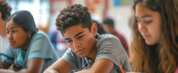 High school students learning financial literacy through fun games and exercises