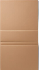 empty mockup brown cardboard paper piece isolated on a white background. brown cardboard box isolated