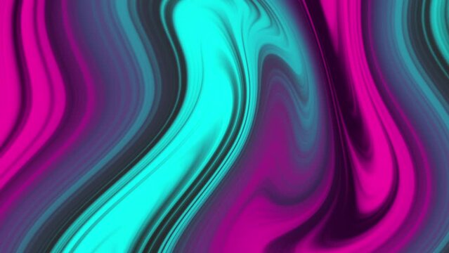 Liquid fluid abstract marble texture in animation background. Rainbow wave background. Abstract background in liquid red and blue colors. Liquid marbling paint animation background.