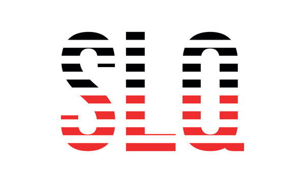 SLQ three initial letter iconic line negative space minimal logo design vector template. monogram, abstract, wordmark, business, typography, minimalist, brand, company, flat, modern, unique, simple