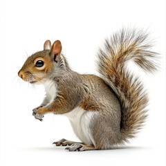 squirrel on a white background