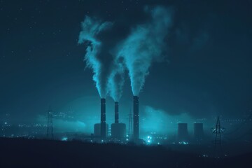Obraz premium pollution pollution control diagram and diagram