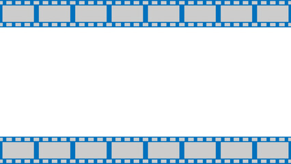 フィルムのフレーム 青