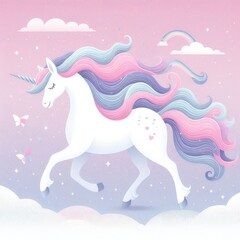 Mystical Unicorn Journey: Enchanting Illustration for Kids