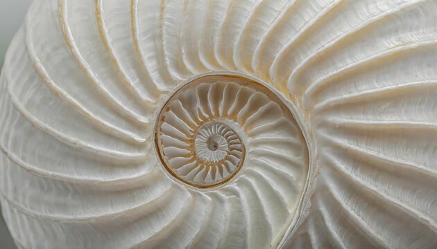 shell pearl spiral nautilus Fibonacci section spiral coral pearl symmetry half cross coral golden ratio shell fibonacci structure growth close up mother of pearl pompilius nautilus 