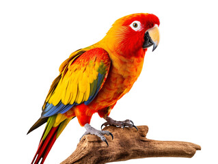 a colorful bird standing on a branch