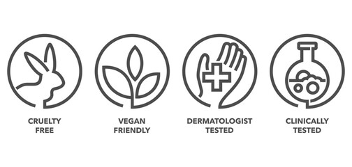 General Icons set in bold line for labeling