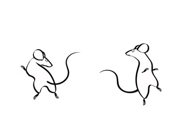 ２匹のネズミ　