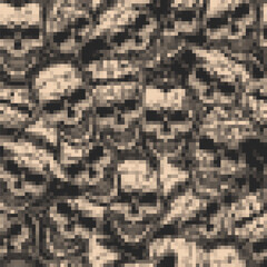 Halloween monochrome pattern seamless vintage