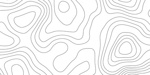 Abstract background of the topographic contours map with geographic line map design .Modern design with white background wavy pattern design. Background for desktop, topology, digital art .