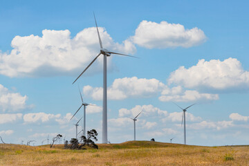 Wind turbines on the Woakwine Range Wind Farm Tourist Drive, South Australia