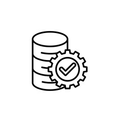 Data icon, logo, shape, symbol, design, icon, bussiness, analysis. 