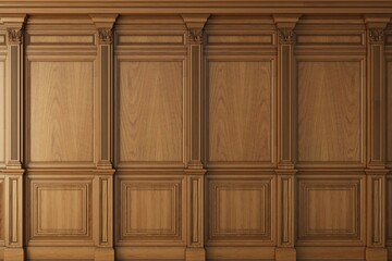 Cabinet wall background wood panels © denisik11