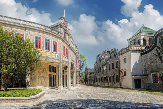 Kaiping city, Guangdong, China. Chikan Ancient Town  was built in 1649, designated as a National Historic and Cultural town,  example of the quaint architectural style and folk customs.