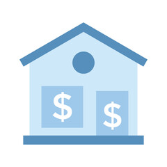 An amazing icon of house loan in flat style, ready to use vector