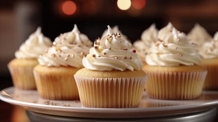 Simpl yet delightful vanilla cupcakes are a perfect AI generative