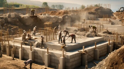 construction building foundation