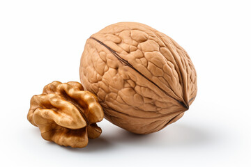 Obraz premium walnut isolated on white background