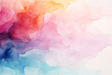 Fototapeta premium Abstract colorful water color for background. Digital art painting. Texture paper.