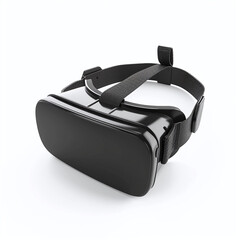 Virtual Reality Glasses Standing Alone on White Background
