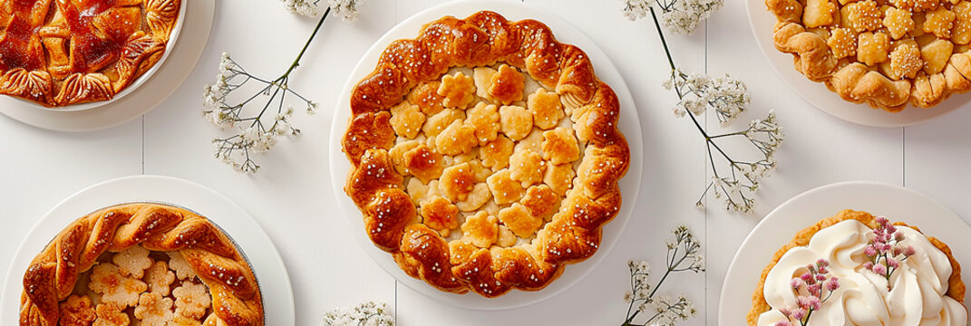 Closeup image of a delicious pie.