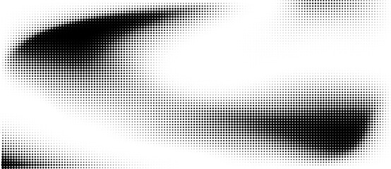 Halftone faded gradient texture. Grunge halftone background. Monochrome gradient background. Vector illustration - obrazy, fototapety, plakaty