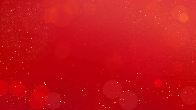 Chinese New Year background with gold fireworks on a red background. Flat style design. Concept for holiday banner, Chinese New Year Celebration circle background decoration. Seamless Circle. 4K.
