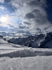 Austria snowy mountains