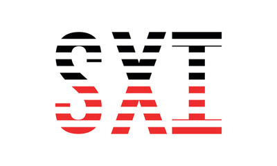 SXI three initial letter iconic line negative space minimal logo design vector template. monogram, abstract, wordmark, business, typography, minimalist, brand, company, flat, modern, unique, simple