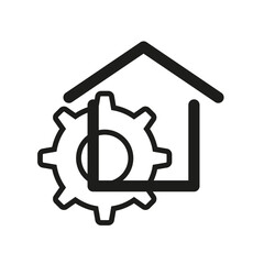 Property construction icon. Vector illustration. eps 10.