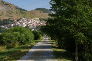Bicycle path of Roccaraso, Abruzzo, Italy