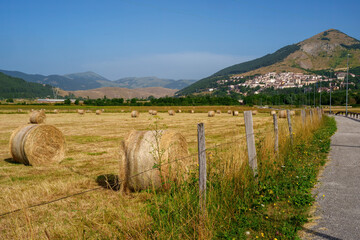 Bicycle path of Roccaraso, Abruzzo, Italy
