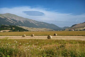 Mountain landscape at Pescocostanzo, Abruzzo, Italy