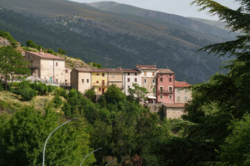 Fototapeta na wymiar Palena, old town in Abruzzo, Italy