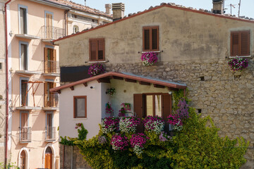 Fototapeta na wymiar Palena, old town in Abruzzo, Italy